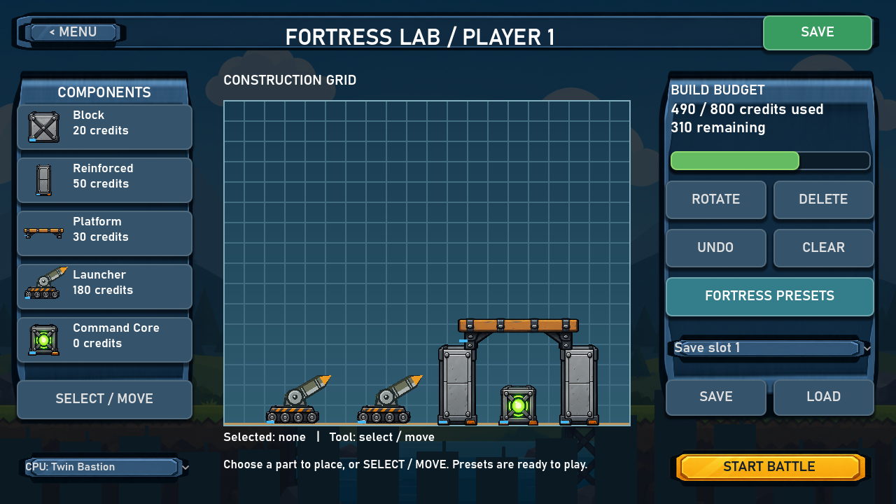 RuinShot Fortress Lab